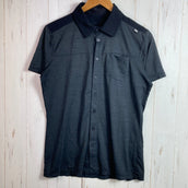 【Men's M ブラック系】 Millet ( ミレー ) クラウドピーク ウールシャツ CLOUD PEAK WOOL SHIRT メリノウール ウェア トップス インナー シャツ ショートスリーブシャツ ウール z00053832 ウール ショートスリーブシ
