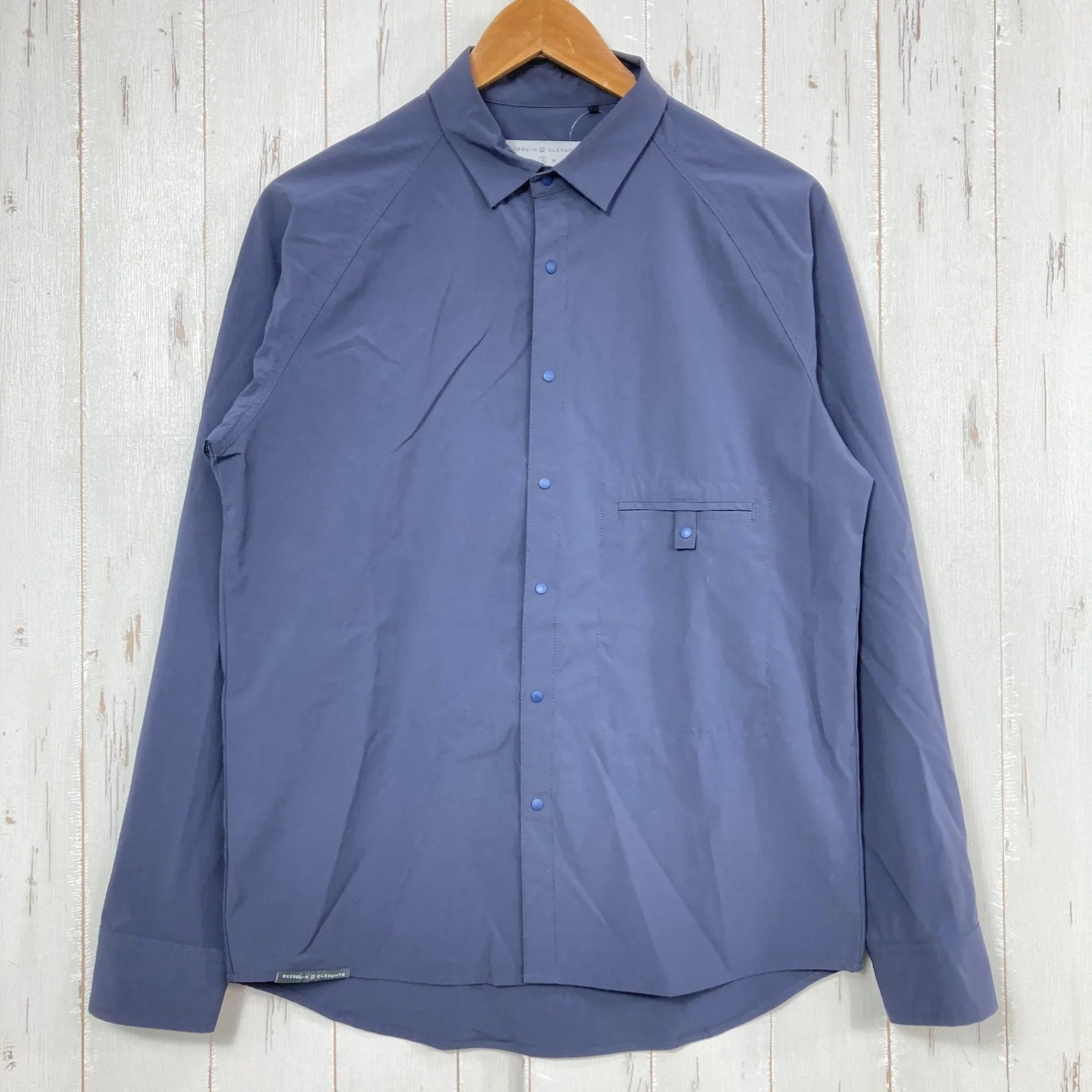 【Unisex 3 ネイビー系】 Axesquin Elements ( アクシーズクインエレメンツ ) ソフトシェル の ショート カラー シャツ Soft Shell Short Collar Shirt ナイ Unisex 3 ネイビー系】 Axesquin Elements ( アクシーズクイン