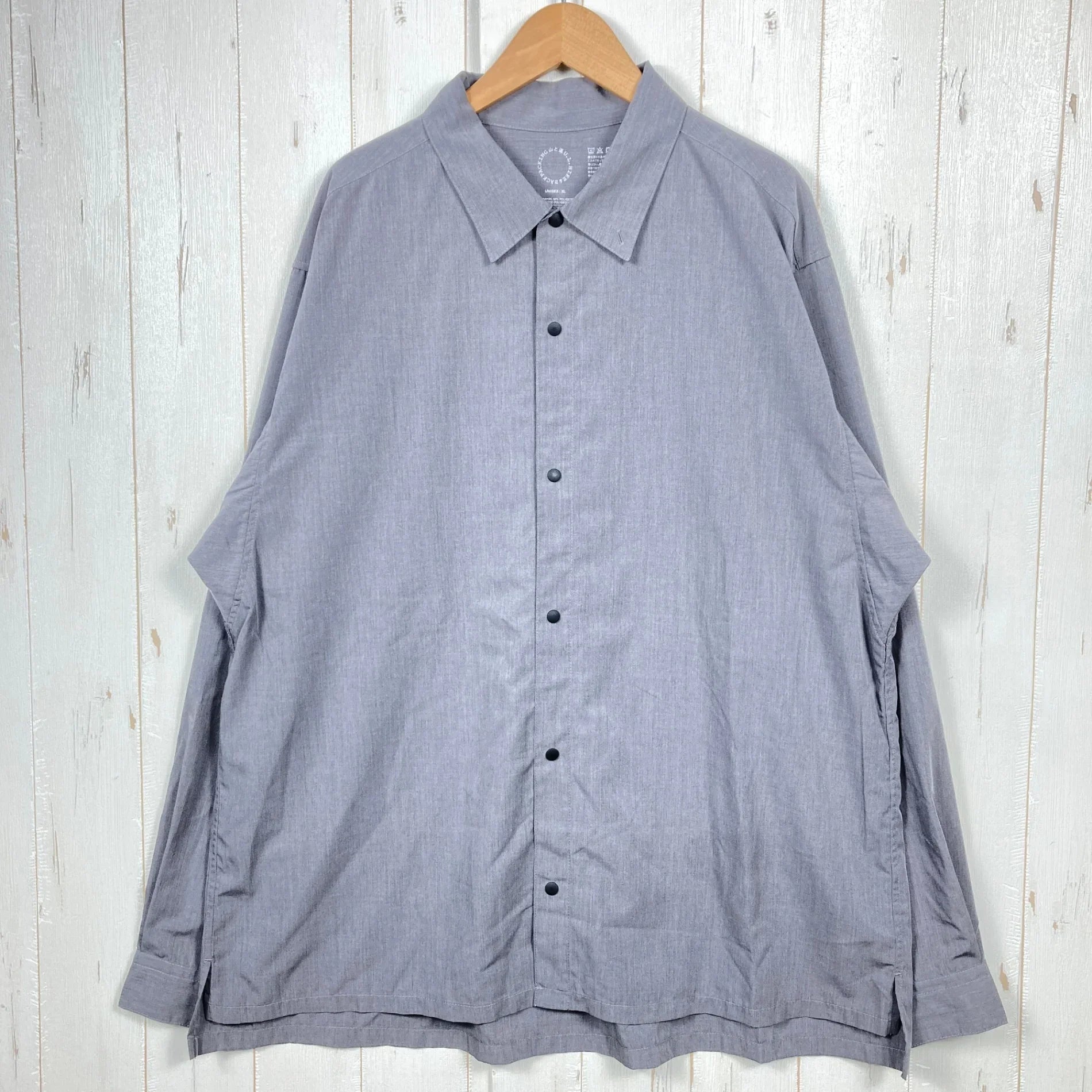 Unisex XL グレー系】 Yamatomichi ( 山と道 ) バンブー シャツ Bamboo