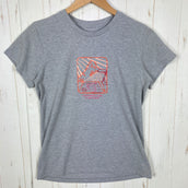 【Women's S グレー系】 Millet ( ミレー ) マップグラフィックティー ポリエステル ウェア トップス インナー シャツ ショートスリーブTシャツ クルーネック 化繊 z00055647 化繊 ショートスリーブTシャツ クルーネック インナー シャ