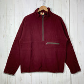 【Men's L レッド系】 Axesquin ( アクシーズクイン ) ウールフリース プルオーバー Wool Freece Pullover 軽edition バーガンディ 希少カラー 入手困難 moonlightgearコラボ ウール ウェア トップス アウ