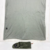 One Size Green Static Adrift Liner Mineral / Mineral Polyester Sleeping System Sleeping Bag Liner Sheet Teijin Octa z0005484