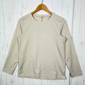 【Women's S グレー系】 Houdini ( フーディニ ) ウィメンズ カバー クルー W's Cover Crew 158694 FOGGY MOUNTAIN z00055969 FOGGY MOUNTAIN 化繊 ロングスリーブTシャツ クルーネック イ