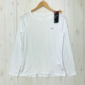 【Women's L ホワイト系】 Under Armour ( アンダーアーマー ) ヒートギア アーマー ティー Heat Gear Armour Tee 冷感 高温環境向け ポリエステル ウェア トップス インナー シャツ ロングスリーブTシャツ クルーネック 化