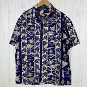 【Unisex M ネイビー系】 Paradice Bay(パラダイスベイ) アロハシャツ レーヨン ウェア トップス インナー シャツ ショートスリーブシャツ z00055543 ショートスリーブシャツ インナー シャツ トップス ウェア