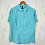 【Women's M ブルー系】 Jackwolfskin ( ジャックウルフスキン ) ソノーラ シャツ Sonora Shirt ポリエステル ウェア トップス インナー シャツ ショートスリーブシャツ 化繊 z00054716 化繊 ショートスリーブシャツ イ