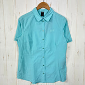 【Women's M ブルー系】 Jackwolfskin ( ジャックウルフスキン ) ソノーラ シャツ Sonora Shirt ポリエステル ウェア トップス インナー シャツ ショートスリーブシャツ 化繊 z00054716 化繊 ショートスリーブシャツ イ