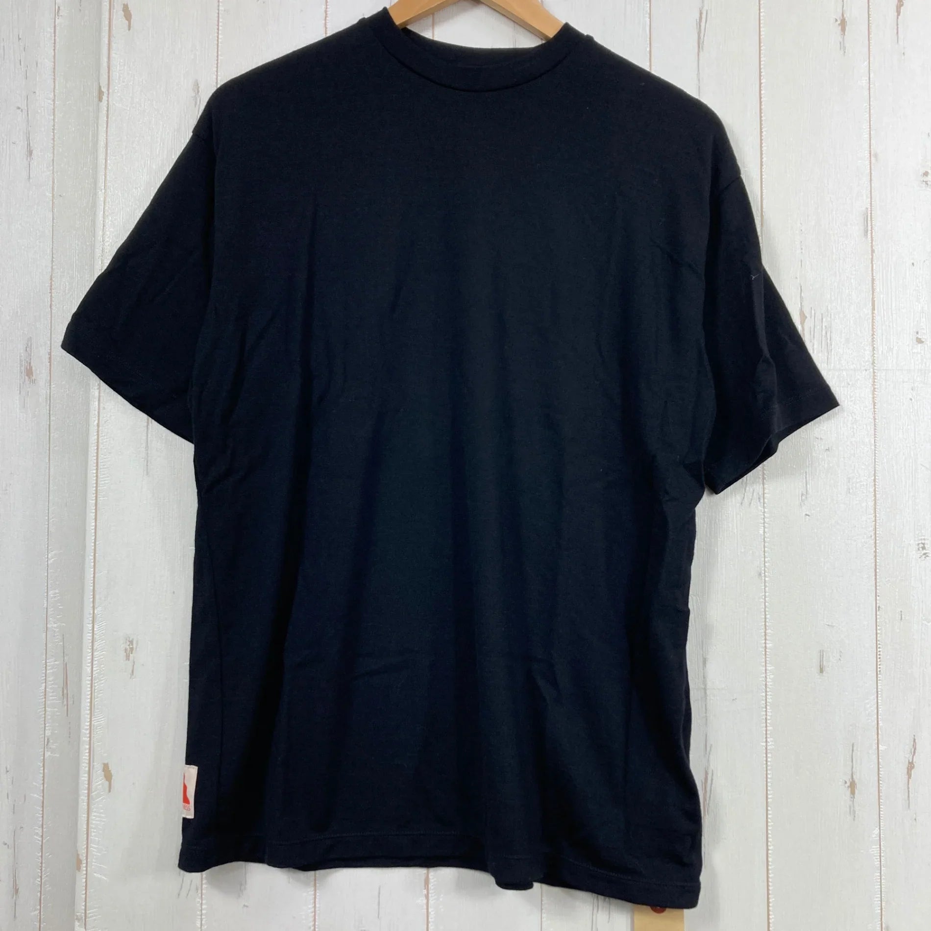 Unisex M Black】 Hereness All Time Wool T-Shirt Wool Wear Tops