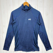 【Men's M ネイビー系】 Millet ( ミレー ) ハーフジップ ロングスリーブシャツ ウェア トップス インナー シャツ ロングスリーブシャツ 化繊 z00055205 化繊 ロングスリーブシャツ インナー シャツ トップス ウェア