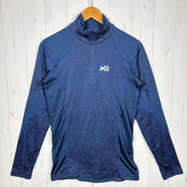 【Men's M ネイビー系】 Millet ( ミレー ) ハーフジップ ロングスリーブシャツ ウェア トップス インナー シャツ ロングスリーブシャツ 化繊 z00055205 化繊 ロングスリーブシャツ インナー シャツ トップス ウェア