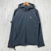 【Men's M ブラック系】 Haglofs ( ホグロフス ) レプタイル フード Reptile Hood ポリエステル ウェア トップス アウター ジャケット ソフトシェル ポーラテック・パワーシールド z00057980 ソフトシェル アウター ジャケッ