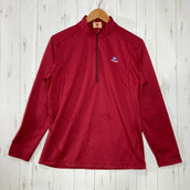 【Men's M レッド系】 Finetrack ( ファイントラック ) ドラウト エア ジップ ネック Drought Air Zip Neck ポリエステル ウェア トップス インナー シャツ ロングスリーブシャツ 化繊 z00059826 化繊 ロングス