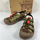 Keen NEW PORT RETRO x Smokey Bear Collaboration Sandals, Size 26.0cm, Khaki Green, 1027452, SMOKEY BEAR/MILITARY OLIVE (z00055278), Unisex
