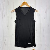 【Men's M ブラック系】 Finetrack ( ファイントラック ) ドライレイヤー スキンメッシュ ノースリーブ ポリエステル ウェア トップス インナー シャツ タンクトップ ノースリーブシャツ z00058785 タンクトップ ノースリーブシャツ イ