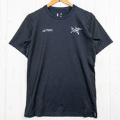 【Men's XS ブラック系】 Arcteryx ( アークテリクス ) キャプティブ スプリット Tシャツ Captive Split T-Shirt オーガニックコットン ウェア トップス インナー シャツ ショートスリーブTシャツ クルーネック 化繊 z000