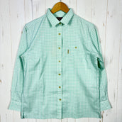 【Women's M グリーン系】 Mizuno ( ミズノ ) ロングスリーブ チェックシャツ ポリエステル ウェア トップス インナー シャツ ロングスリーブシャツ 化繊 z00055013 化繊 ロングスリーブシャツ インナー シャツ トップス ウェア