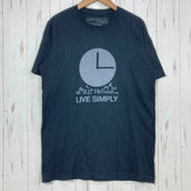 【Men's XS ブラック系】 Patagonia ( パタゴニア ) リブ シンプリー ティー Live Simply Tee 生産終了モデル 入手困難 アメリカ製 コットン ウェア トップス インナー シャツ ショートスリーブTシャツ クルーネック コットン z