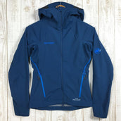 【Women's XS ブルー系】 Mammut ( マムート ) アルティメット アルパイン So フーデッド ジャケット Af ウィメンズ Ultimate Alpine So Hooded Jacket Af Women ゴアウィンドストッパー ソフトシェル フー - 【公式】2ndGEAR(セカンドギア)Webショップ【登山用品・アウトドア用品専門 買取販売店】