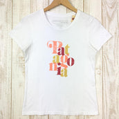 【Women's XS ホワイト系】 Patagonia ( パタゴニア ) フォント プリント Tシャツ Font Print T-Shirts オーガニックコットン製 アメリカ製 International Women's コットン ショートスリーブTシャツ クルー - 【公式】2ndGEAR(セカンドギア)Webショップ【登山用品・アウトドア用品専門 買取販売店】