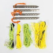 Hummingbird Hammock (Hummingbird Hammock) Titanium Stake and Rope Set, One Size, Yellow, Sleeping System, z00053270
