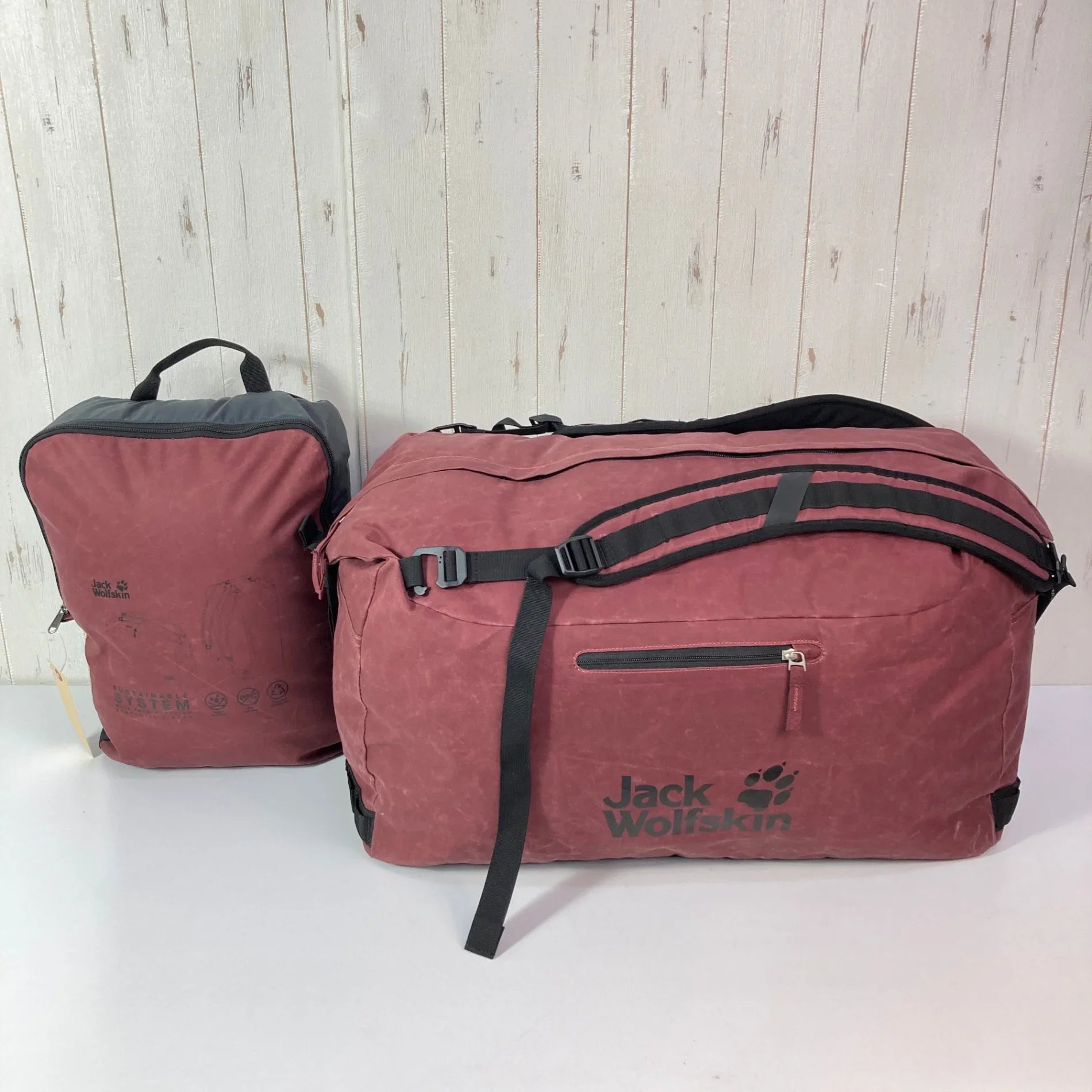 【OneSize ワインレッド系】 Jackwolfskin ( ジャックウルフスキン ) トラベル トピア ダッフル 60 Traveltopia Duffle 60 バッグ ストレージ ダッフルバッグ ボストンバ OneSize ワインレッド系】 Jackwolfskin ( ジャックウルフスキン