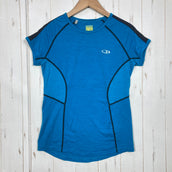 【Women's S ブルー系】 Icebreaker ( アイスブレーカー ) メリノ ショートスリーブ サイドメッシュ ティー メリノウール ウェア トップス インナー シャツ ショートスリーブTシャツ クルーネック ウール z00059352 ウール ショート
