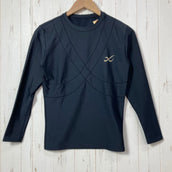 【Men's M ブラック系】 Cw-X ( シーダブリューエックス ) パフォーマンスアップ モデル Performance Up Model コンプレッション インナー ポリエステル ウェア トップス インナー シャツ ロングスリーブTシャツ クルーネック 化繊