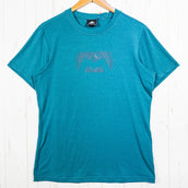 【Men's M グリーン系】 Mountain Equipment ( マウンテンイクイップメント ) グランダップ ロゴ ティー groundup Logo+ Tee ポリエステル ウェア トップス インナー シャツ ショートスリーブTシャツ クルーネック 化繊