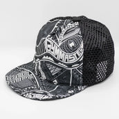 【OneSize ブラック系】 Gym Master(ジムマスター) UL-GRID ハッピーペイントキャップ ポリエステル ウェア ウェア小物 ヘッドウェア キャップ z00053007 キャップ ヘッドウェア ウェア小物 ウェア