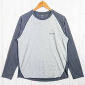 【Men's M グレー系】 Montbell ( モンベル ) WIC.ラグラン ロングスリーブT WIC. Raglan Long Sleeve T ポリエステル ウェア トップス インナー シャツ ロングスリーブTシャツ クルーネック 化繊 z0005297