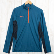 【Men's M ネイビー系】 Mammut ( マムート ) パフォーマンス ウール ジップ ロングスリーブ Performance Wool Zip Longsleeve ポリエステル 1041-08540 Men's プリマロフト・ゴールド・ウール 化繊 ロ - 【公式】2ndGEAR(セカンドギア)Webショップ【登山用品・アウトドア用品専門 買取販売店】
