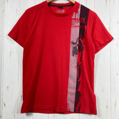 【Men's S レッド系】 Millet ( ミレー ) クイックドライ ショートスリーブ Tシャツ ポリエステル ウェア トップス インナー シャツ ショートスリーブTシャツ クルーネック 化繊 z00057537 化繊 ショートスリーブTシャツ クルーネッ