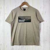 【Men's M ベージュ系】 Marmot ( マーモット ) マウンテン フォト ハーフスリーブ ティー Mountain Photo Half Sleeve Tee ポリエステル ウェア トップス インナー シャツ ショートスリーブTシャツ クルーネック 化繊