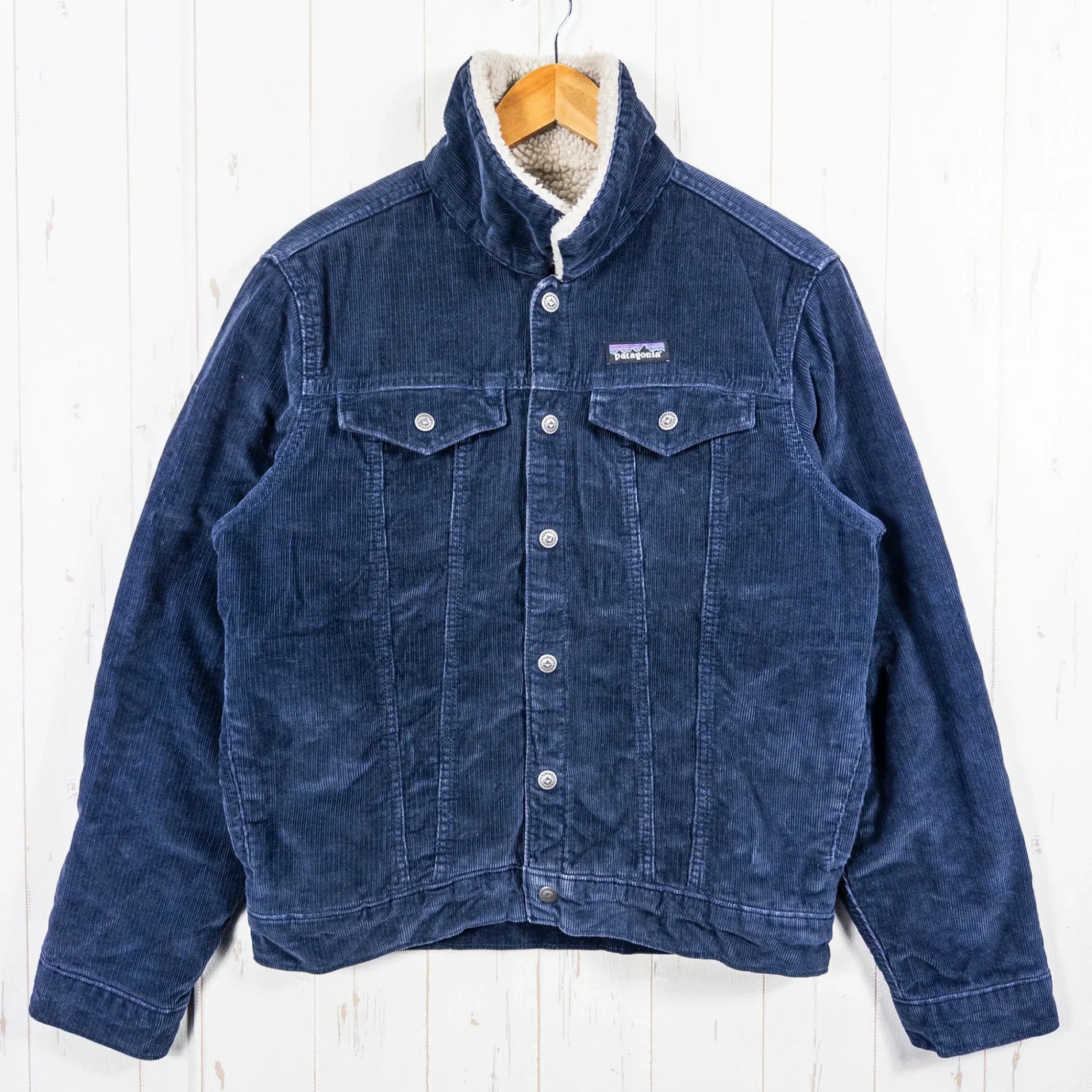 【Men's S ネイビー系】 Patagonia ( パタゴニア ) パイル ラインド トラッカー ジャケット Pile Lined Trucker Jacket NENA 生産終了モデル 入手困難 コーデュロ Men's S ネイビー系】 Patagonia ( パタゴニア ) パイル ラインド
