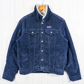 【Men's S ネイビー系】 Patagonia ( パタゴニア ) パイル ラインド トラッカー ジャケット Pile Lined Trucker Jacket NENA 生産終了モデル 入手困難 コーデュロイ コットン ウェア トップス アウター ジャケット