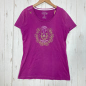 【Women's M パープル系】 Millet ( ミレー ) コットン ショートスリーブティー コットン ウェア トップス インナー シャツ ショートスリーブTシャツ クルーネック コットン z00059862 コットン ショートスリーブTシャツ クルーネック イ