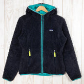 Patagonia Retro-X 女款抓绒开衫,中号海军蓝。防风绒连帽夹克。已停产,难觅踪影。产品编号:23065。国际品牌女款抓绒外套/上衣。