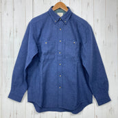 【Men's M ネイビー系】 Foxfire ( フォックスファイヤー ) ロングスリーブ ウールシャツ Long Sleeve Wool Shirt ウール混 日本製 ウール ウェア トップス インナー シャツ ロングスリーブシャツ ウール z00060428