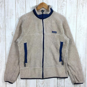 【Men's M アイボリー系】Patagonia ( パタゴニア ) レトロ エックス ジャケット Retro-X Jacket セカンドモデル ナチュラル×ストームブルー アメリカ製 生産終了モデル 入手困難 23053 International Men's フリース アウター ジャケット トップス ウェア - 【公式】2ndGEAR(セカンドギア)Webショップ【登山用品・アウトドア用品専門 買取販売店】