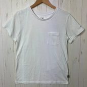 【Women's L ホワイト系】 The North Face ( ザ・ノースフェイス ) ショートスリーブポケットティー S/S Pocket Tee ポリエステル ウェア トップス インナー シャツ ショートスリーブTシャツ クルーネック 化繊 z00055436