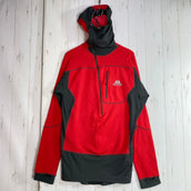 Mountain Equipment Eclipse 连帽拉链T恤,男款小号,红色,涤纶抓绒外套 (z0005)