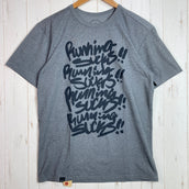 【Men's M グレー系】 Answer4 ( アンサーフォー ) ランニング サックス! 01 ティーシャツ Running Sucks! 01 Tshirt ポリエステル ウェア トップス インナー シャツ ショートスリーブTシャツ クルーネック 化繊 z0