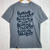 【Men's M グレー系】 Answer4 ( アンサーフォー ) ランニング サックス! 01 ティーシャツ Running Sucks! 01 Tshirt ポリエステル ウェア トップス インナー シャツ ショートスリーブTシャツ クルーネック 化繊 z0