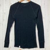 【Men's M ブラック系】 Ibex ( アイベックス ) ウーリーズ クルー Woolies Crew ウール ウェア トップス インナー シャツ ロングスリーブTシャツ クルーネック ウール z00058616 ウール ロングスリーブTシャツ クルーネック