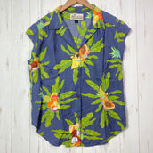 【Women's 12 ネイビー系】 2020 Patagonia ( パタゴニア ) ライトウェイト パタロハ シャツ Lightweight Pataloha Shirt KADB 生産終了モデル 入手困難 レーヨン ウェア トップス インナー シャツ ショートスリー