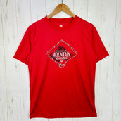 【Men's M レッド系】 Marmot ( マーモット ) マウンテン リミテッド ティー Mountain Limited Tee ポリエステル ウェア トップス インナー シャツ ショートスリーブTシャツ クルーネック 化繊 z00058787 化繊 シ
