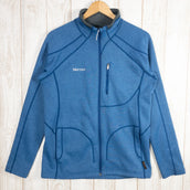 Men's Large Blue Marmot Heat Navi Volcano Full Zip Polyester Fleece Jacket (Z00050928)
