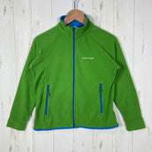 【Kid's 130 グリーン系】 Montbell ( モンベル ) シャミース ジャケット Chameece Jacket ポリエステル ウェア トップス アウター ジャケット フリース z00056657 フリース アウター ジャケット トップス ウェア