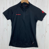 【Women's S ブラック系】 Mammut ( マムート ) イリニサ ライト ジップ Tシャツ Illiniza Light Zip T-Shirt ポリエステル ウェア トップス インナー シャツ ショートスリーブシャツ 化繊 ポーラテック・パワードライ z0