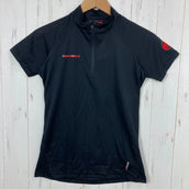 【Women's S ブラック系】 Mammut ( マムート ) イリニサ ライト ジップ Tシャツ Illiniza Light Zip T-Shirt ポリエステル ウェア トップス インナー シャツ ショートスリーブシャツ 化繊 ポーラテック・パワードライ z0